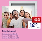 Foto-Leinwand im ALDI SÜD Prospekt Foto-Leinwand im aktuellen ALDI SÜD Prospekt für 7,90 €