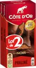 TABLETTES DE CHOCOLAT FONDANT NOIR ET PRALINÉ CÔTE D'OR - COTE D OR - Auchan Hypermarché à Béziers TABLETTES DE CHOCOLAT FONDANT NOIR ET PRALINÉ CÔTE D'OR - COTE D OR en promo chez Auchan Hypermarché Béziers à 6,99 €