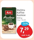 Kaffee Auslese von Melitta für 7,29 € bei budni im Angebot Kaffee Auslese von Melitta im aktuellen budni Prospekt