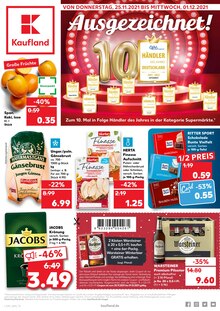 Kaufland Prospekt für Lechenbach mit 48 Seiten Kaufland Prospekt für Lechenbach: Ausgezeichnet!, 48 Seiten, 25.11.2021 - 01.12.2021