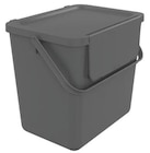 Promo Poubelle de tri avec couvercle gris mat 25 L - 29,7 x 34,2 x 38,4 cm à 13,90 € dans le catalogue Brico Dépôt à Bailleul
