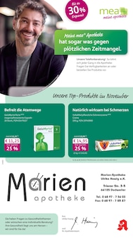 mea - meine apotheke Prospekt der Woche "Unsere November-Angebote" Seite 1, 01.11.2025 bis 30.11.2025 für Saarbrücken Aktueller mea - meine apotheke Prospekt "Unsere November-Angebote" Seite 1 von 4 Seiten für Saarbrücken