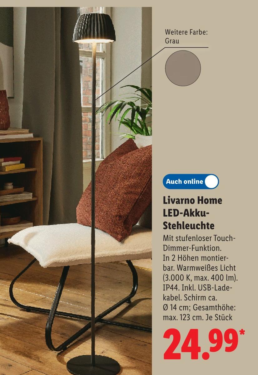 LED-Akku-Stehleuchte