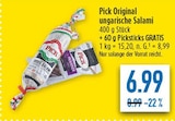 Original ungarische Salami bei diska im Amberg Prospekt für 6,99 €