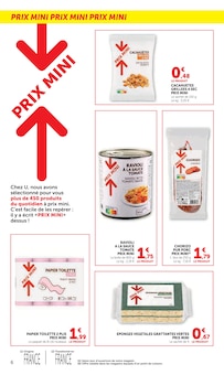 Promotion Sauce Tomate dans le prospectus Super U, valable du 17/02/2026 au 01/03/2026 Promo Sauce Tomate dans le catalogue Super U du moment à la page 6