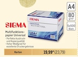 Multifunktionspapier Universal Angebote von SIGMA bei Metro Greifswald für 23,79 €