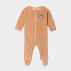 Dors-bien effet velours manches longues marron cognac bébé garçon - La Halle Dors-bien effet velours manches longues marron cognac bébé garçon à 9,99 € dans le catalogue La Halle