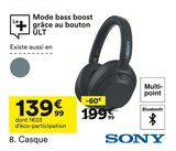 Casque - SONY - But à Bezons Casque - SONY en promo chez But Bezons à 139,99 €