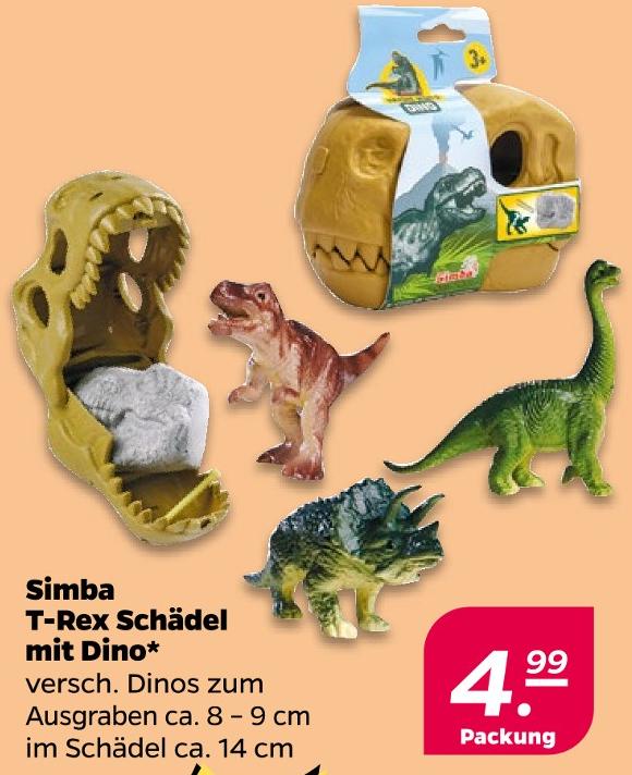 T-Rex Schädel mit Dino