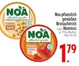 Veganer Brotaufstrich im EDEKA Prospekt Hummus Natur von Noa im aktuellen EDEKA Prospekt für 1,79 €