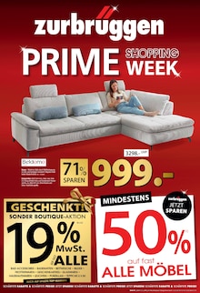 Zurbrüggen Prospekt "PRIME SHOPPING WEEK" mit  Seiten (Unna)