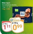 Aktuelle Ritter Sport Angebote bei GLOBUS in Siegen (Universitätsstadt) Aktuelles Ritter Sport Angebot bei GLOBUS in Siegen (Universitätsstadt) ab 0,99 €