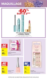Promos Maquillage dans le catalogue "TOUTES EN BEAUTÉ" de Carrefour Maquillage en promo dans le catalogue Carrefour à la page 19