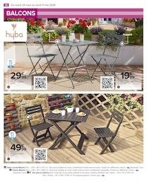 Prix et réduction Chaise Pliante dans le prospectus Carrefour en cours Offre Chaise Pliante dans le catalogue Carrefour du moment à la page 36