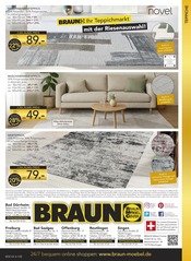 Aktueller BRAUN Möbel-Center Prospekt mit Teppich, "GARTENMÖBEL FRÜHLINGS-TRENDS", Seite 8
