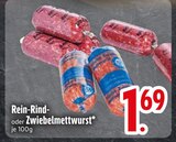 Rein-Rind-Mettwurst im EDEKA Prospekt Rein-Rind-Mettwurst von im aktuellen EDEKA Prospekt für 1,69 €