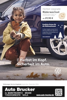 Aktueller Volkswagen Prospekt "Herbst im Kopf. Sicherheit im Auto." Aktueller Volkswagen Prospekt