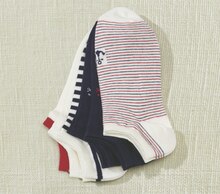 Lot de 5 paires de socquettes ultra courtes fantaisies bio homme - Géant Casino à Montpellier Lot de 5 paires de socquettes ultra courtes fantaisies bio homme en promo chez Géant Casino Montpellier à 6,00 €