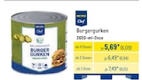 Burgergurken von Metro Chef im aktuellen METRO Prospekt für 6,09 €
