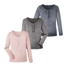 ALDI Nord Minden - Langarmshirt, oil-washed Langarmshirt, oil-washed Angebot bei ALDI Nord Minden im Prospekt "ALDI. Jeden Tag besonders - einfach ALDI."
