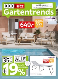 Gartentisch im XXXLutz Möbelhäuser Prospekt "Gartentrends" auf Seite 1