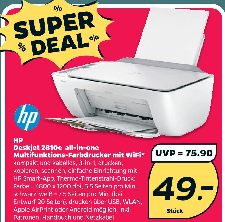 Deskjet 2810e all-in-one Multifunktions-Farbdrucker mit WiFi