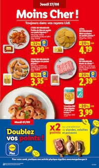 Promotion Gambas dans le prospectus Lidl, valable du 27/08/2026 au 02/09/2026 Promo Gambas dans le catalogue Lidl du moment à la page 11