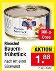 Rienshof Bauernfrühstück Angebote von Schypke bei Zimmermann Mainz für 1,88 €