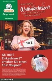 GLOBUS Prospekt für Halle mit 50 Seiten GLOBUS Prospekt für Halle: "Aktuelle Angebote", 50 Seiten, 27.11.2023 - 02.12.2023