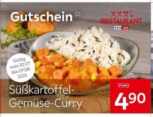 XXXLutz Möbelhäuser Kempten - Süßkartoffel-Gemüse-Curry Gutschein Süßkartoffel-Gemüse-Curry Gutschein Angebot bei XXXLutz Möbelhäuser Kempten im Prospekt Das größte Jubiläum