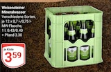 Mineralwasser von Weisensteiner für 3,59 € bei GLOBUS im Angebot Mineralwasser von Weisensteiner im aktuellen GLOBUS Prospekt