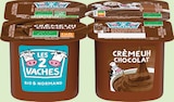 Crème Dessert Crémeuh Chocolat Bio - LES 2 VACHES à 0,68 € dans le catalogue Intermarché Hyper
