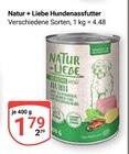 Hundenassfutter im Angebot bei GLOBUS in Mannheim Hundenassfutter Angebote von Natur + Liebe bei GLOBUS Mannheim für 1,79 €