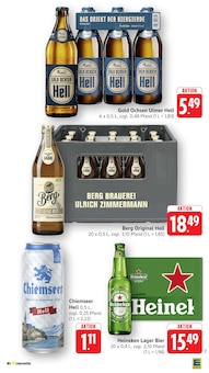 Bier im aktuellen EDEKA Prospekt (Aalen) Bier im EDEKA Prospekt "Aktuelle Angebote" mit 49 Seiten (Aalen)