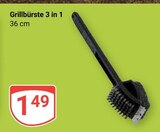 Aktuelle Grill Angebote bei GLOBUS in Duisburg Aktuelles Grillbürste 3 in 1 Angebot bei GLOBUS in Duisburg ab 1,49 €