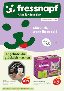 Katzenfutter im Fressnapf Prospekt "Alles für dein Tier" mit 21 Seiten (Jena)