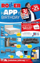 Aktueller ROLLER Prospekt mit Bett, "HAPPY BIRTHDAY", Seite 1