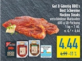 Aktuelle Steak Angebote bei diska in Leipzig Aktuelles BBQ's Best Schweine Nacken Steaks Angebot bei diska in Leipzig ab 4,44 €