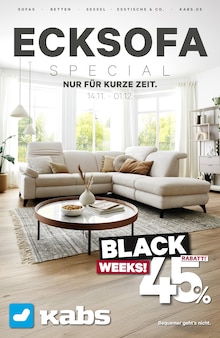 Aktueller Kabs Prospekt Kabs Prospekt "Ecksofa Special" mit 11 Seiten