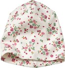 Mütze mit Ripp-Struktur & Blumen-Muster, weiß, Gr. 52/53 Angebote von ALANA bei dm-drogerie markt Nettetal für 6,90 €