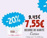 Beurre de karité - Cattier dans le catalogue Naturalia