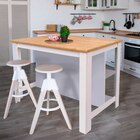 Ilot de cuisine blanc avec etageres dans le catalogue Brico Dépôt