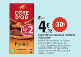 Promo Tablettes de chocolat fourrées à 4,72 € dans le catalogue E.Leclerc à Thiers
