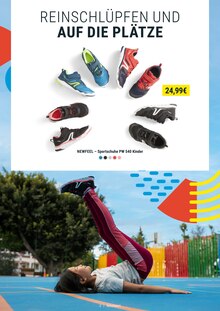DECATHLON Prospekt der aktuellen Woche, gültig von 16.08.2022 bis 18.09.2022 Aktueller DECATHLON Prospekt "MIT KLASSE AUF DIE PLÄTZE" mit 27 Seiten