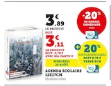Super U Baume-les-Dames - Promo Agenda scolaire 12x17cm Promo Agenda scolaire 12x17cm à 3,11 € dans le catalogue Super U à Baume-les-Dames