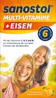 Saft Multi-Vitamine + Eisen von Sanostol für 7,99 € bei Rossmann im Angebot Saft Multi-Vitamine + Eisen von Sanostol im aktuellen Rossmann Prospekt