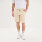Short jogging molleton droit ecru homme à 9,09 € dans le catalogue La Halle