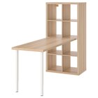 Schreibtischkombination weiß/Eicheneff wlas bei IKEA im Neu-Ulm Prospekt für 128,98 €