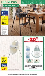 Prix et réduction Chaise dans le prospectus Carrefour en cours Offre Chaise dans le catalogue Carrefour du moment à la page 15