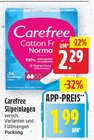 Slipeinlagen von Carefree für 1,99 € bei E center im Angebot Slipeinlagen von Carefree im aktuellen E center Prospekt